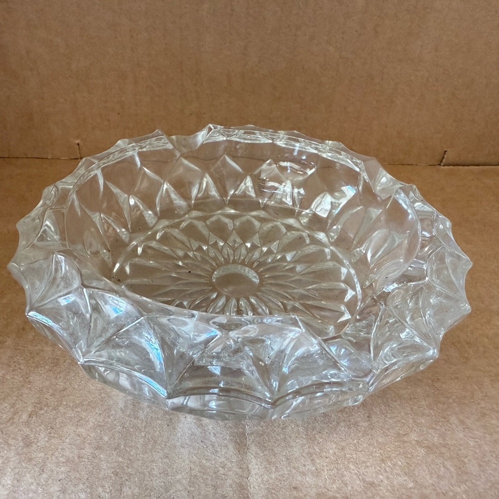 Vintage Clear‎ Glass Ashtray